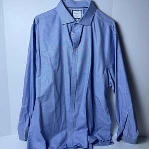 Charles Tyrwhitt Classic Fit Non-Iron Dress Shirt, Light Blue, Size 19/37